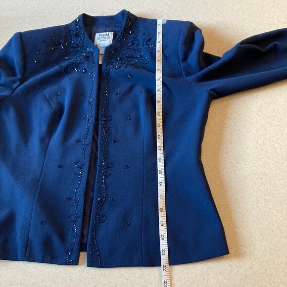 R & M Richards Beaded Dress and Jacket Women Size 6P - Picture 11 of 14
